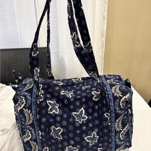 Vera Bradley Navy Blue Floral Travel Bag